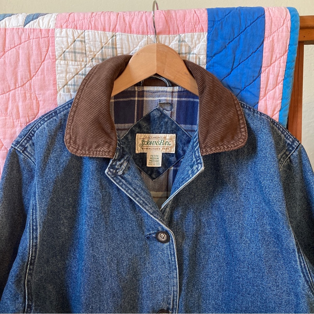 ❌SOLD❌Vtg Denim Chore Coat - Picture 2 of 5
